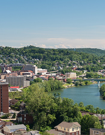 Morgantown city view
