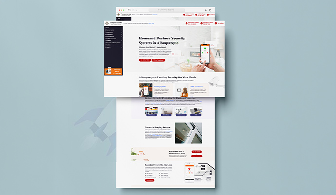 Thompson Satellite & Security website view